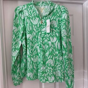 Lilly Pulitzer NWT Meryl SANIA half zip Luxletic